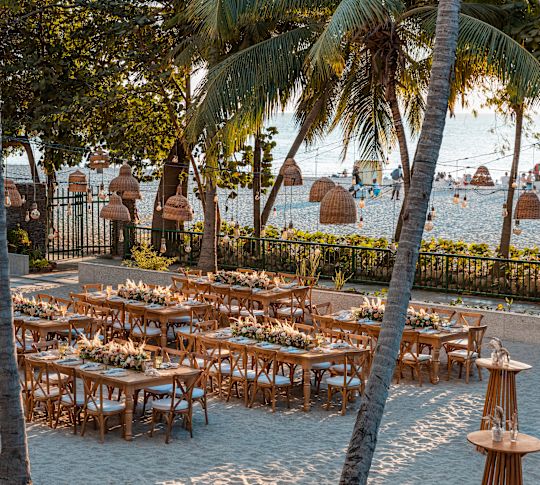 야외 이벤트 세팅