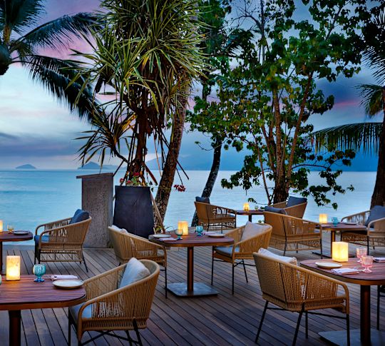 Moutya outdoor dining area