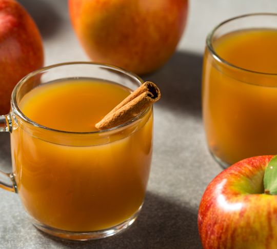 verre de cidre chaud