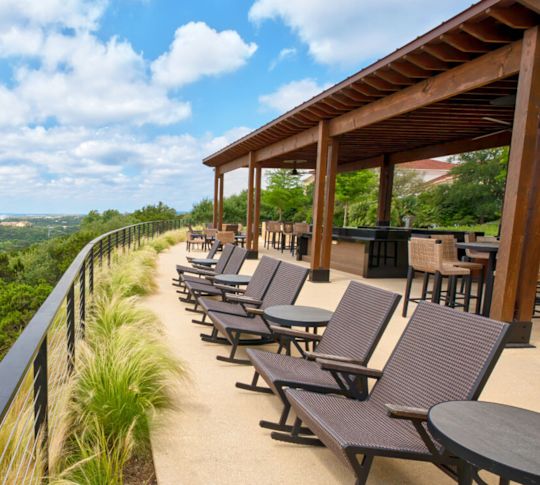 Seating outdoors looking over-transition