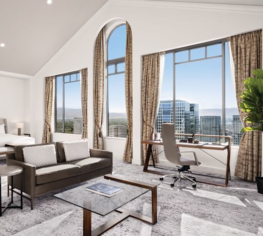 Premium Suite Lounge Area with Couch and Work Desk-transition