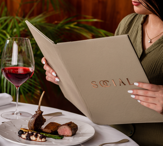 people in dining areas with food