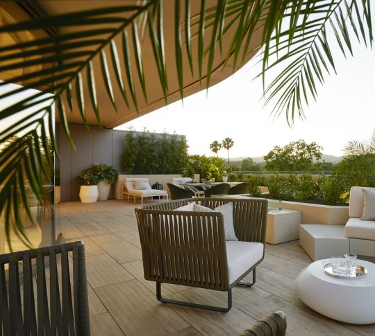 Villa, varanda, transição