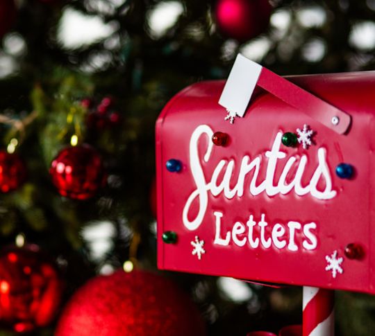 A Mailbox Designed to Send Letters to Santa at Christmas