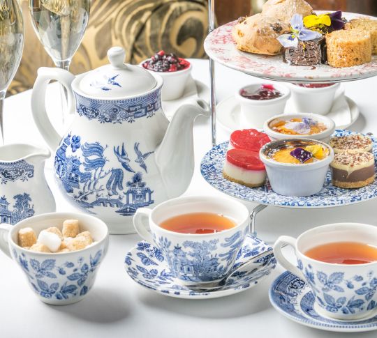 Afternoon Tea with Pastries and Snacks