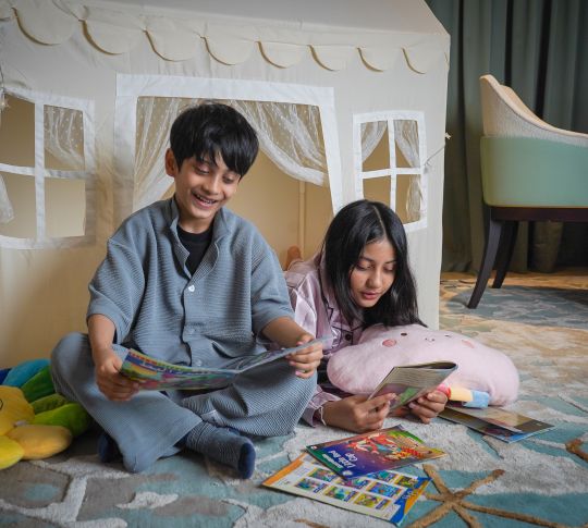 Children's tent in room