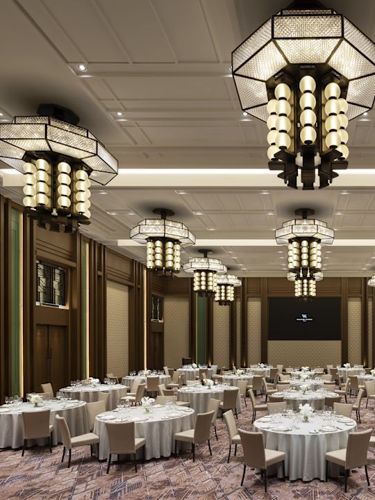 Grand Ballroom, meja resepsionis bundar