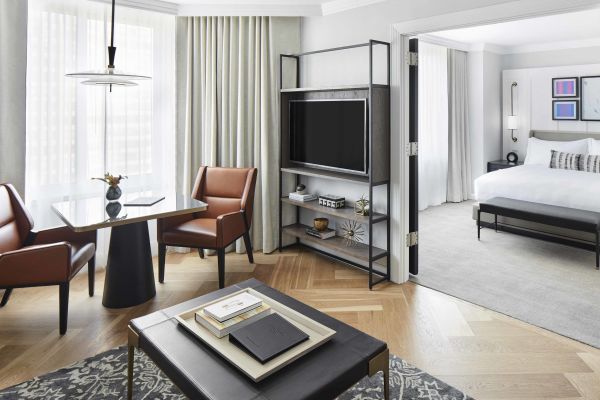 Luxury Suite Living Room and Separate Bedroom