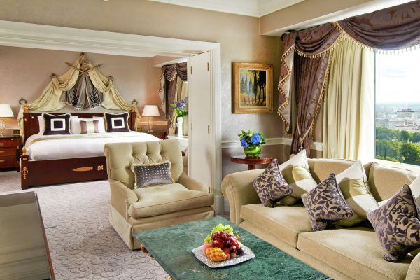 Presidential Suite Living Area With Comfortable Seating