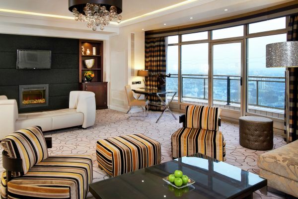 Royal Suite Lounge With Tables and Chairs