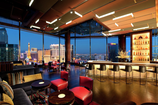 Hotel Bar with Strip View