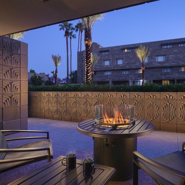 Resort Room Patio With Firepit