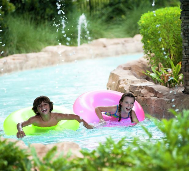 Children on the Lazy River