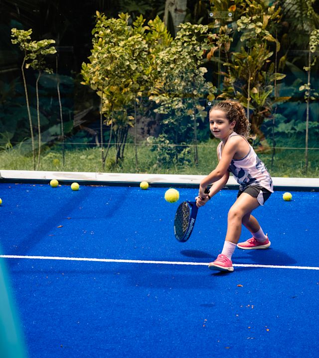 Girl Playing Tennis