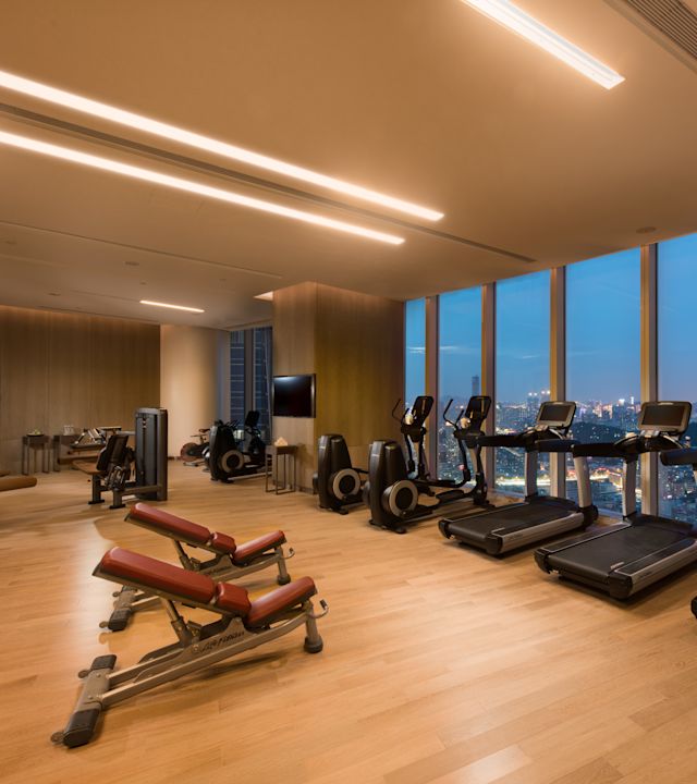 Fitness Room Treadmills Weight Benches