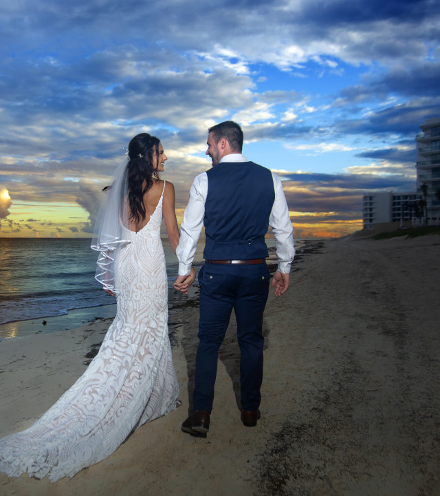 Wedding Couple on Beach