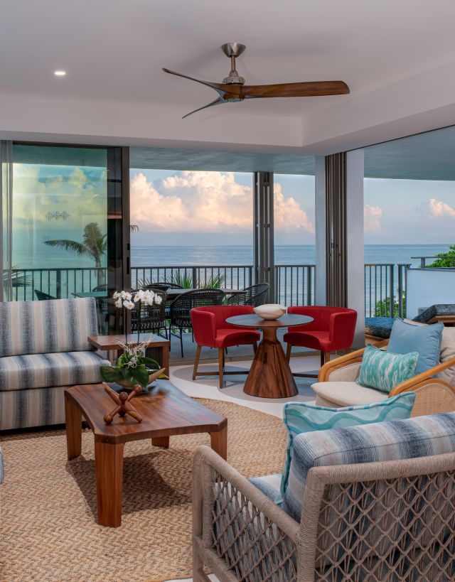 Premier Suite Living Room with Ocean View