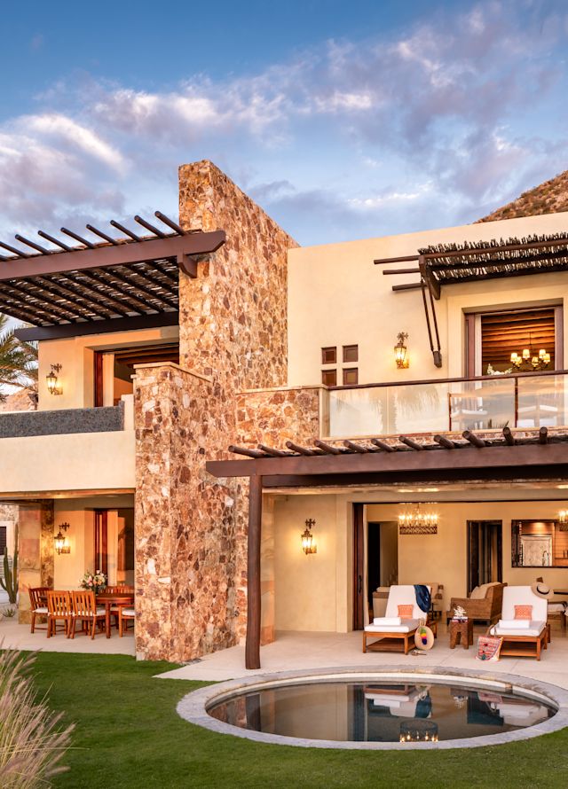 Two Bedroom Suite Casita Outside view with plunge pool and patio