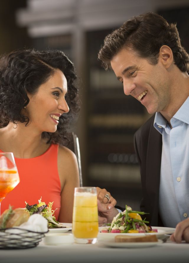 Couple Dining with Drinks