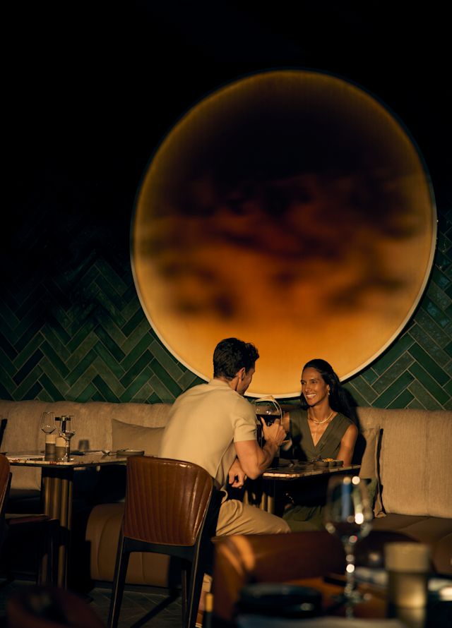 Couple Dining at La Finca Restaurant