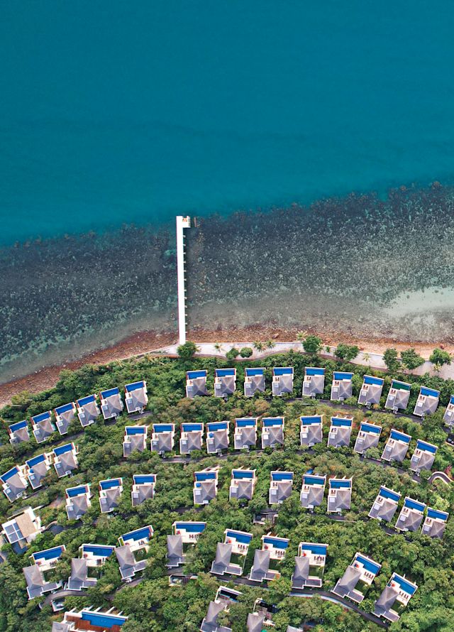 Widok z lotu ptaka na Conrad Koh Samui Resort by the Beach