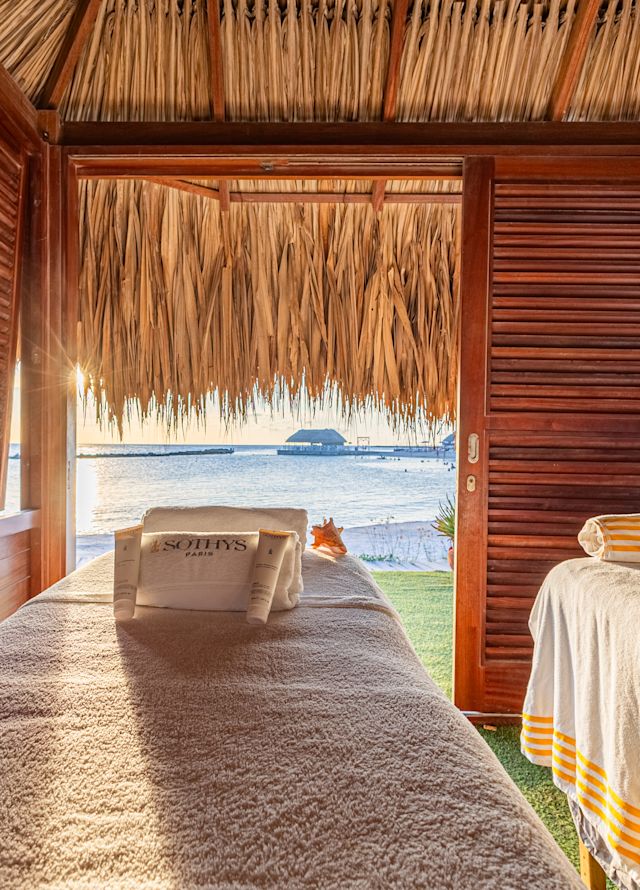 Massage Table at the Spa