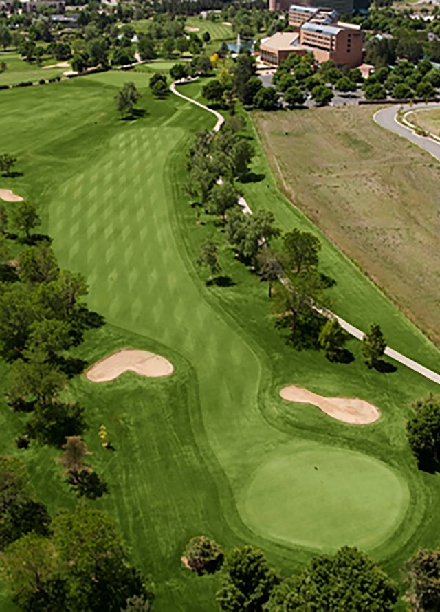 Aerial View of a Golf Course - Hole 1