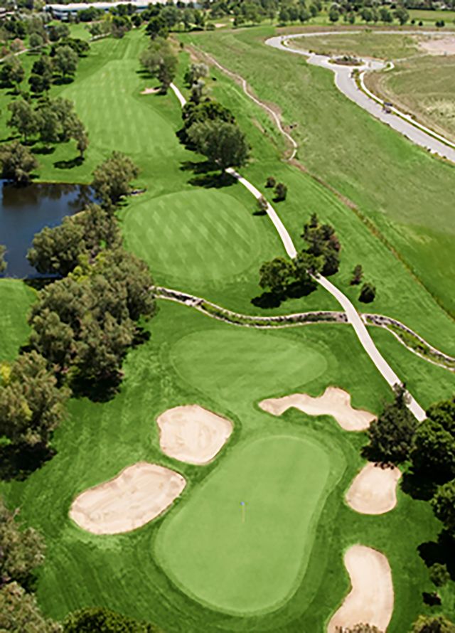 Aerial View of a Golf Course - Hole 2