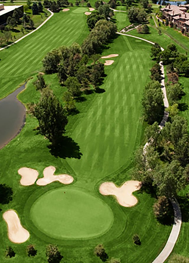 Aerial View of a Golf Course - Hole 4