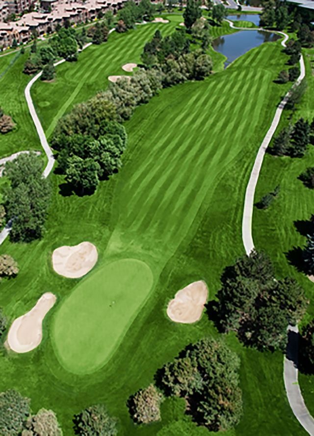 Aerial View of a Golf Course - Hole 5