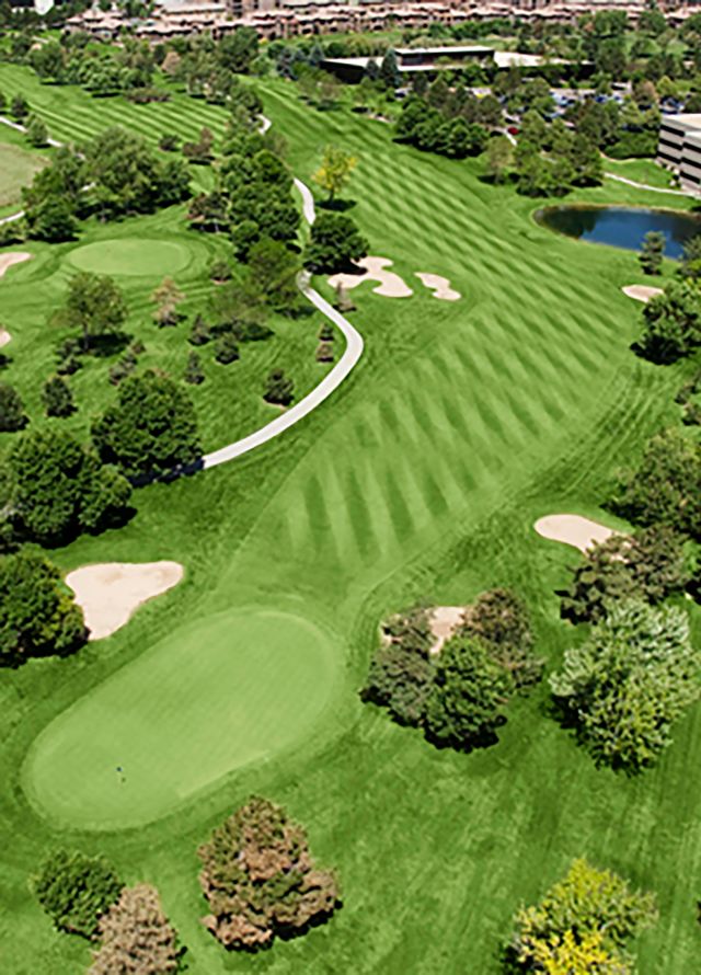 Aerial View of a Golf Course - Hole 6
