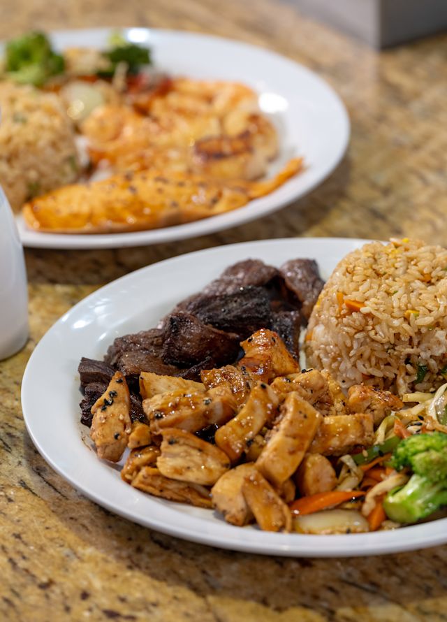 Plates of Food on a Table at Sanchos Restaurant