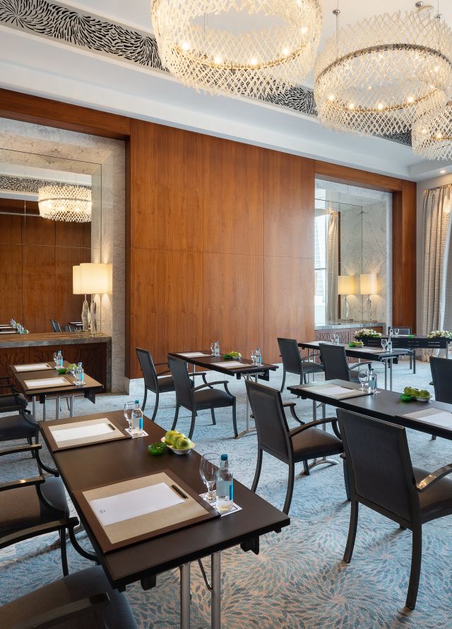 Iris meeting room setup as a classroom