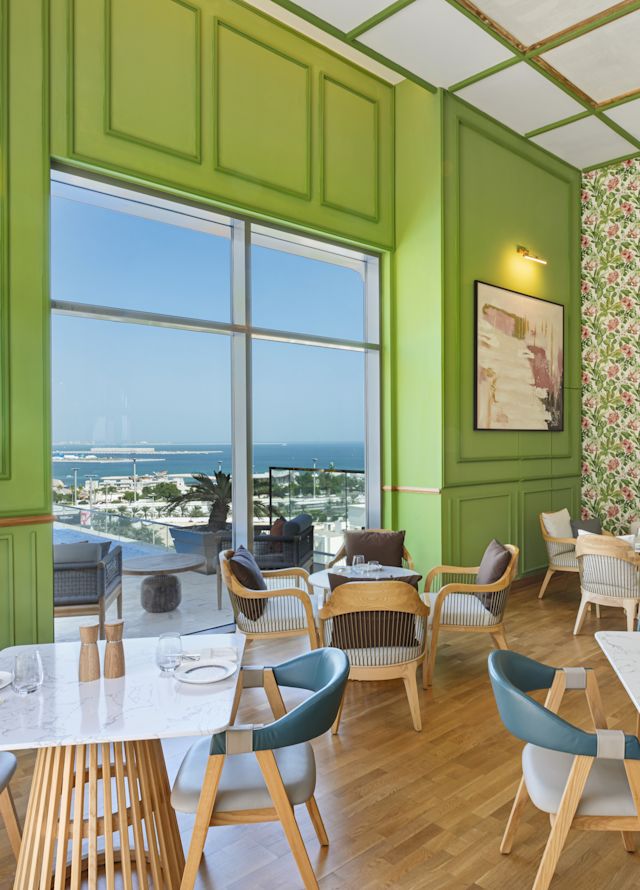 Dining Area at Horizon Restaurant with Water View