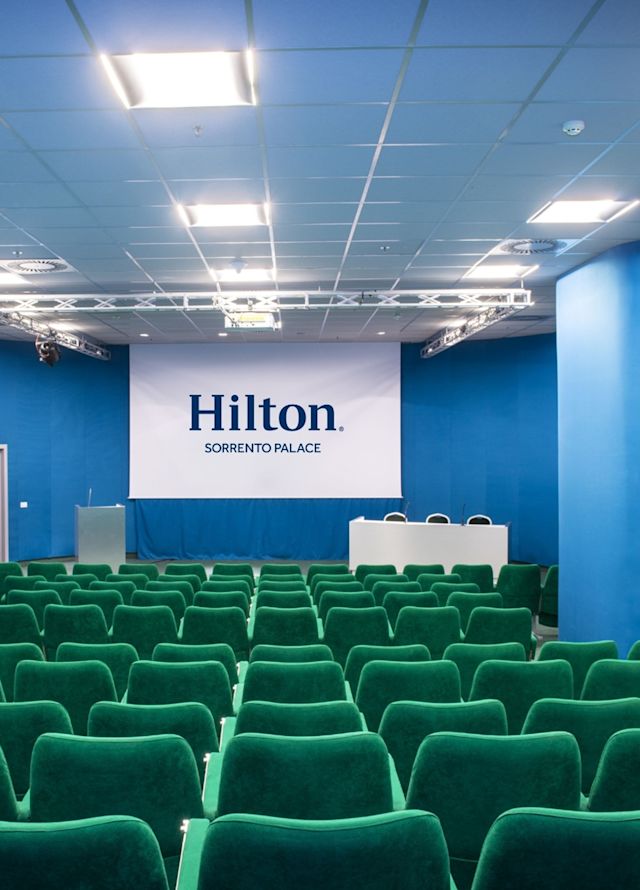 Tritone Auditorium Setup Theater Style in Blue Tones