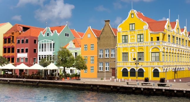 View of downtown Willemstad. Curacao, Netherlands Antilles