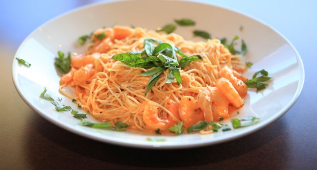 Pasta with Shrimp Entrée