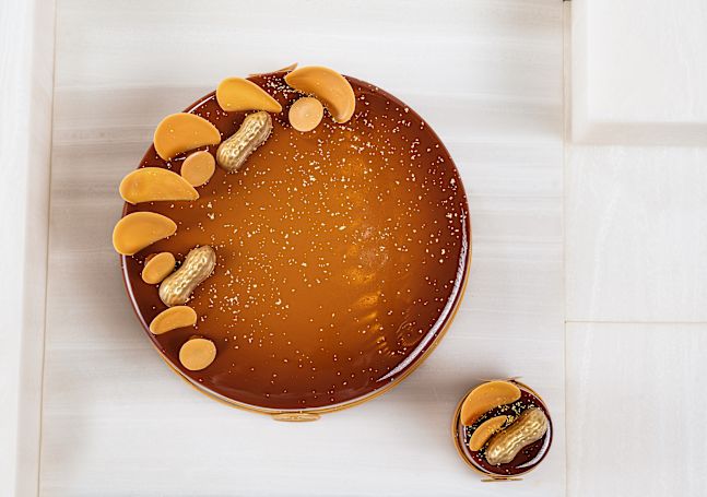Social Bee Top down Chocolate Glaze cake
