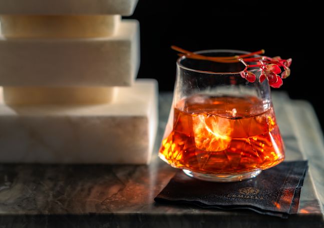 Red Cocktail drink view