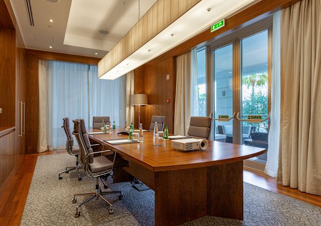 Meeting room table setup