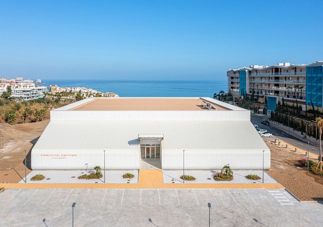 Vista exterior del centro de capacitación