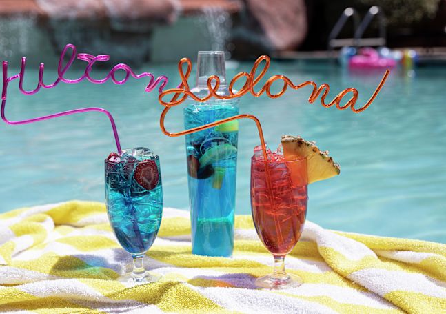 Cocktails bu the Pool Area