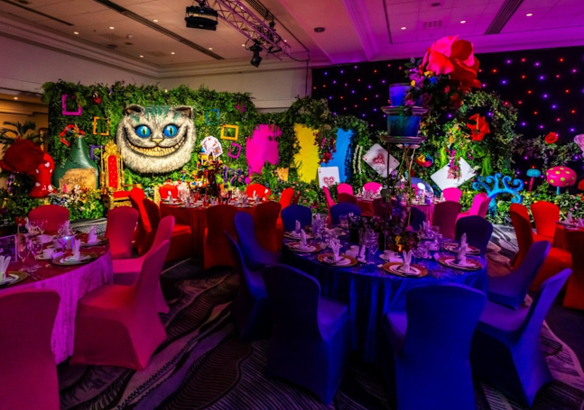 Decorated ballroom