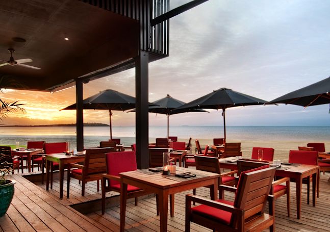 Restaurant "Maravu", Abenddämmerung