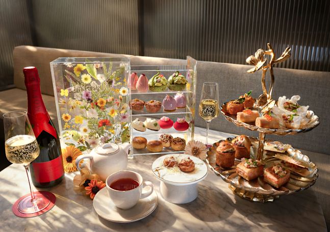 Tea Time Snack Selections on a Table at Ginger.Lily Restaurant