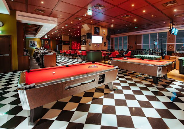 pool tables in bar