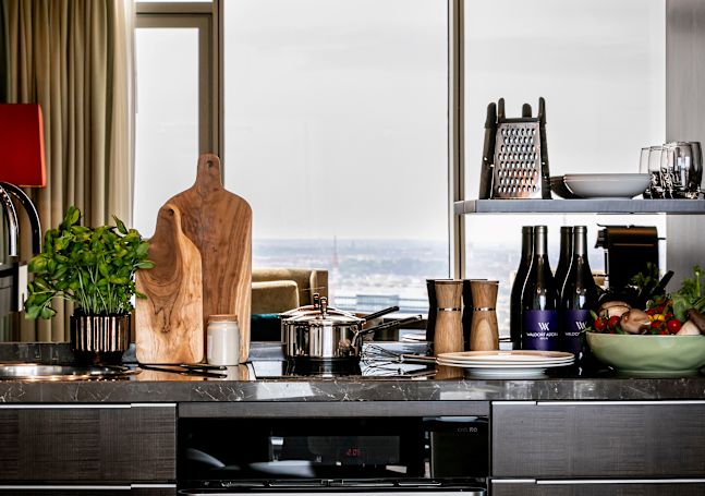 Kuchyňský prostor v Tower Suite