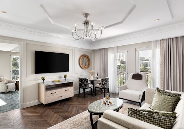 Wohnzimmer einer Suite