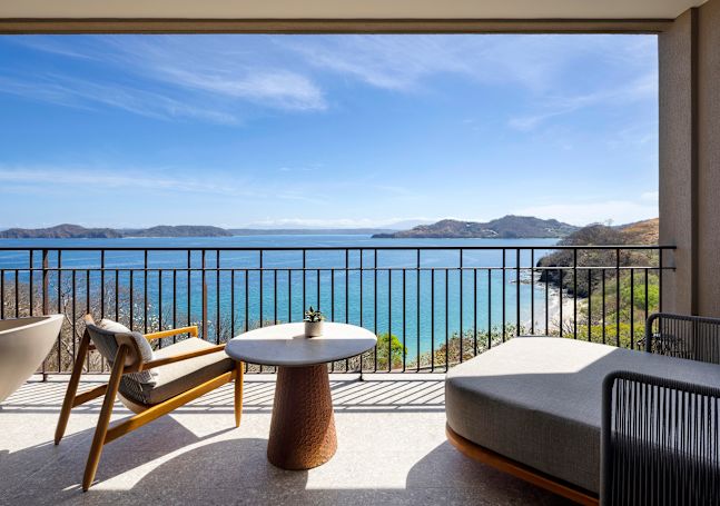 Outdoor seating area with table and chairs