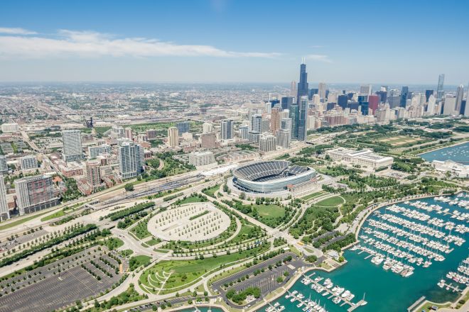 Panoramablick auf Chicago